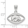 Black Bow Jewelry Sterling Silver Iowa Hawkeyes NCAA Pendant - 2 of 3