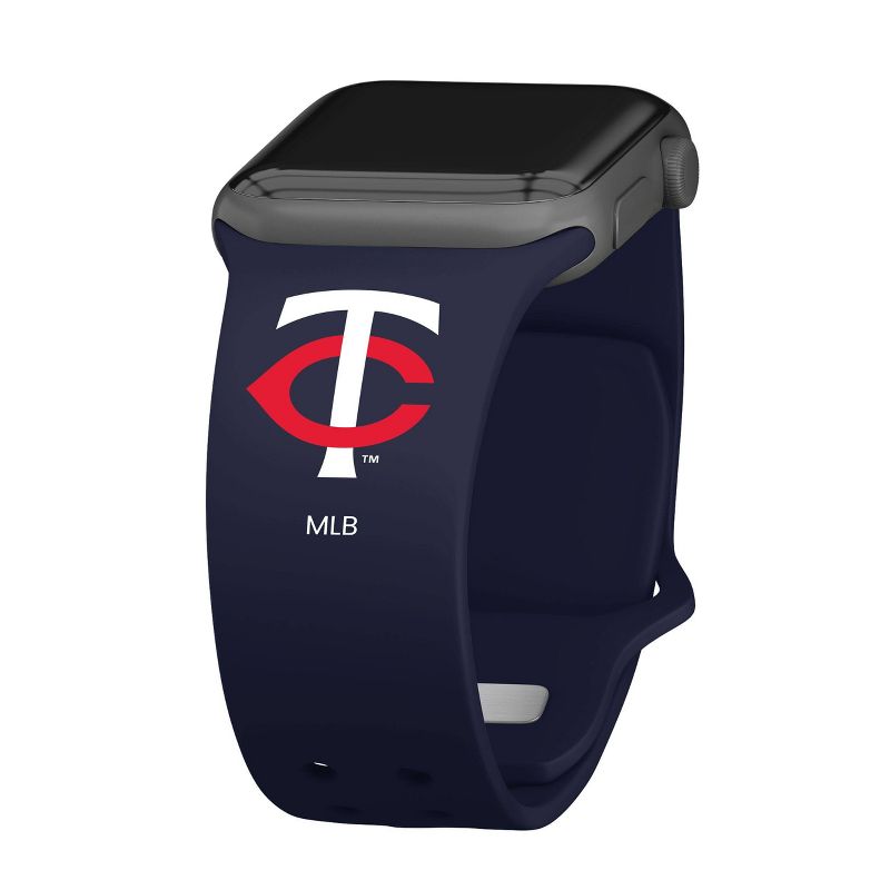 MLB Minnesota Twins Apple Watch Compatible Silicone Band - Blue
, 1 of 4