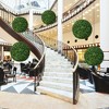 Tangkula 2 PCS Artificial Plant Topiary Ball 19" Faux Decorative Balls for Indoor Outdoor - 4 of 4