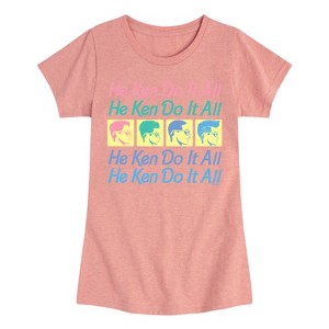 Girls' - Barbie - He Ken Can Do It All Fitted Short Sleeve Graphic T-Shirt - 1 of 4
