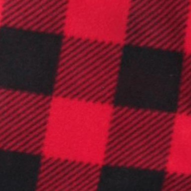 buffalo plaid red micro fleece