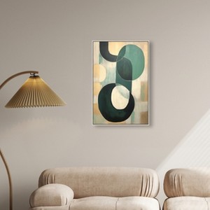 Art Remedy Jade Bracelet Contemporary Shapes Abstract Wall Art Framed - 1 of 4