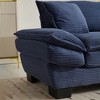 Akoasm Comfortable Velvet Double Sofa Bed with Pillows for Bedroom & Living Room-Blue - 3 of 4