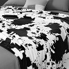 Christmas Blanket Soft Cozy Cow Pattern Print,Warm Blanket Christmas Gift. - 3 of 4