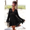 Women's Flowy Flared Sleeve Dress - LASCANA - 3 of 4