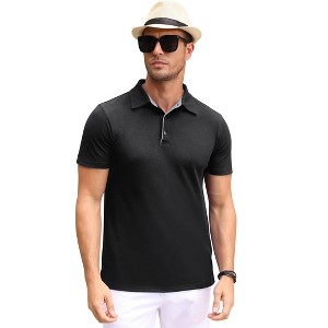 Clearlove Men's Polo Shirts Short Sleeve Casual Business Sports Tennis Golf Shirts - 1 of 4