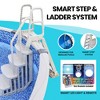 Main Access 48 to 54" Step Ladder for Above Ground Swimming Pools with Mountable Smart Color Changing LED Light and Remote Control - 3 of 4