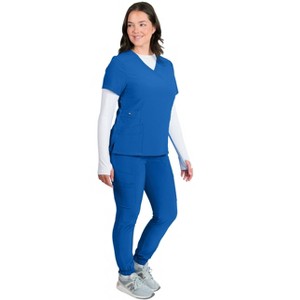 Medgear Women's 4-Way Stretch 12-Pocket Jogger Set - 1 of 4