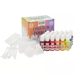 Bright Creations 46 Pieces Epoxy Resin Pigment Kit, Includes Sticks, Gloves & Pigments, Arts and Crafts