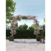 Garden Arch Trellis for Climbing Plants, Metal Wedding Arch Flowers Frame Backdrop Stand - 2 of 4