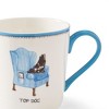 Kit Kemp by Spode 12oz Doodle Mug, Top Dog- Unique Doodle Pattern, Fine China, Dishwasher Safe, For Coffee and Tea, Ideal Celebration Gift - 3 of 4