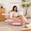 TUYOHW Multicolor Faux Fur Bean Bag Chair,Oversized Lounger with Carry Handle & No Assembly,High-Resilience Shredded Foam - 2 of 4