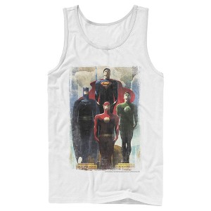 Men's Justice League Hero Artistic Poster Tank Top - 1 of 4