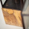 9.25"H and 13"H Sullivans Modern Block Taper Lantern - Set of 2, Multicolored - 2 of 3