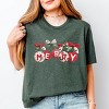 Merry Ornaments Quilted Print - Women's Short Sleeve Graphic T-Shirt - 3 of 4