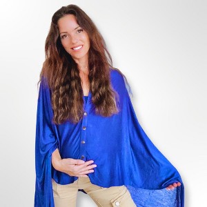 Zalamoon Luxury Maternity Infinite Snap Wrap - Fashion & Function Shawl - 1 of 4