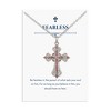 Anna-Kaci Rhinestone Celtic Cross Pendant Necklace with Gift Card & Envelope Jewelry Gifts - 2 of 4
