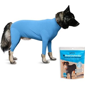 Shed Defender Sport Dog Onesie - Contains Shedding, Reduces Anxiety, Covers Hot Spots, UV Protection - 1 of 4