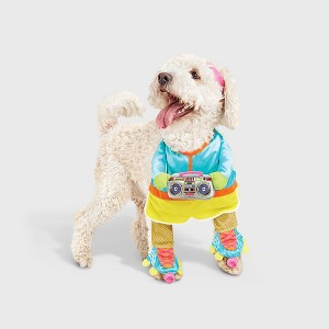 Halloween Retro Skater Dog and Cat Frontal Costume with Boombox Toy - Hyde and EEK! Boutique™ - 1 of 4
