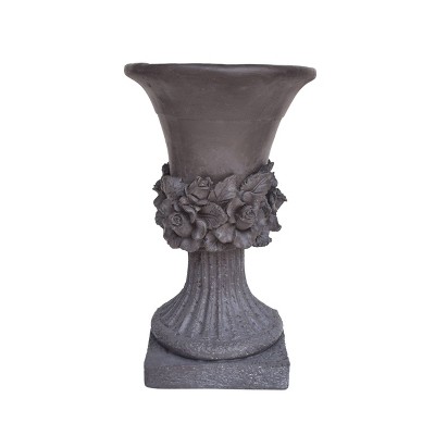 19.5" Calliope Lightweight Concrete Patio Urn Planter Gray - Christopher Knight Home