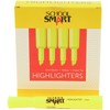 School Smart Tank Style Highlighters, Chisel Tip, Yellow, Pack of 12 - 3 of 4