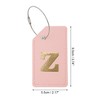 Unique Bargains Luggage Tag Pink 1 Pc - 2 of 4