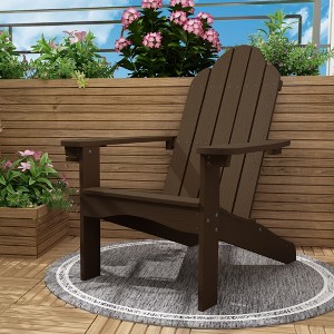 Arceso Adirondack Chair，36 Inch Outdoor Patio Chair，Adirondack Chairs with Cup Holder,  Plastic Adirondack Chairs for Patio, Law, Garden - 1 of 1