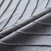 REGALWOVEN Velvet Throw Pillow Cover with Gold Striped Modern Pillowcase for Sofa Bedroom Living Room Home Decor 18 x 18 Inch 2 Pcs - 4 of 4