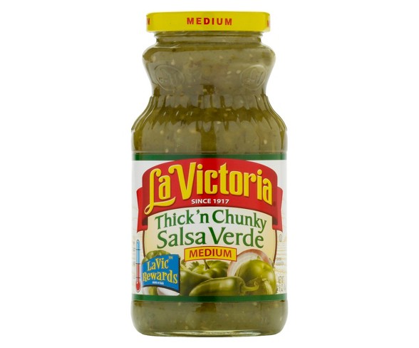 La Victoria Medium Thick 'n Chunky Salsa Verde
