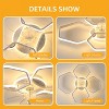 Gulches 30Inches Ceiling Fan with Lights Remote Control Dimmable  6 Gear Wind Speed Fan Light - 4 of 4