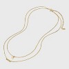 14K Gold Dipped "Mom" and Cubic Zirconia Heart Multi-Strand Pendant Necklace - Gold: Nickel-Free, Gift Box Included - 3 of 4