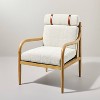 Boucle Upholstered Wood Accent Arm Chair  - Hearth & Hand™ with Magnolia - 2 of 4