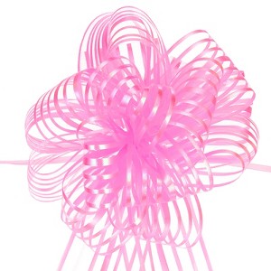 Unique Bargains Large Gift Wrapping Bows Chiffon Pull Bow Ribbon 15 Pcs - 1 of 4