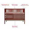 5-In-1 Convertible Crib With 3 Position Mattress Height Settings Converts From Crib To Toddler Bed Full Size Bed For Kids Teens Bedroom - 3 of 4