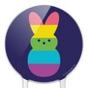 Peeps Rainbow Striped Bunny Peep Acrylic Cake Topper - 3 of 4