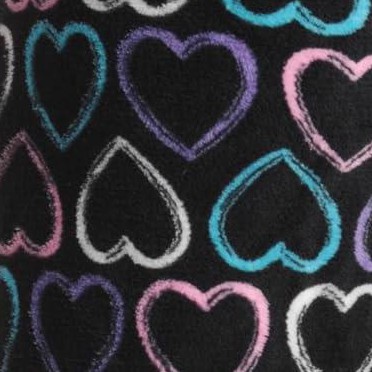 black - chalk hearts