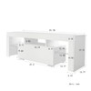 Syemin TV Stands and Consoles Entertainment TV Stand Large TV Stand TV Base Stand with TV Cabinet, White, 51.18"*13.78"*17.72" - 3 of 4