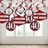 Big Dot of Happiness We Still Do - 40th Wedding Anniversary - Anniversary Party Hanging Decor - Party Decoration Swirls - Set of 40 - 3 of 4