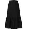 Girls Ruffled Maxi Skirts High Waisted Long Skirt with Belt Button Front Skirts with Pocket Grey 5-14Y - 2 of 4