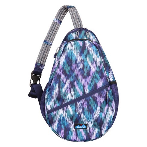 Kavu Topspin Sling Pack Racket Bag Glacier Ikat Target