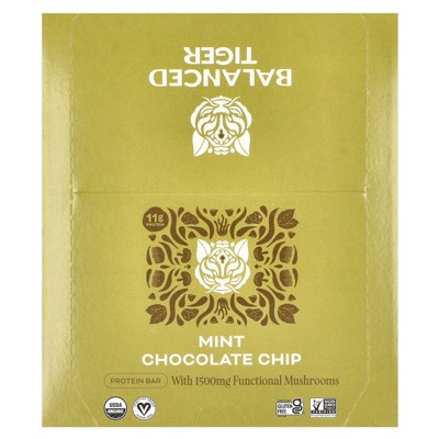 Organic Functional Mushroom Protein Bars | Full Dose (1500mg) Lions Mane, Chaga, Reishi & Cordyceps Bars | Vegan Protein Bars, Adaptogens, Superfoods
