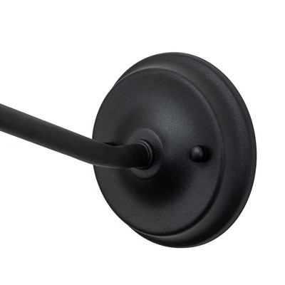 Matte Black Gooseneck Outdoor Wall Light with Motion Sensor, 2-Pack