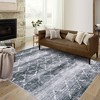 Modern Washable Rugs for Living Room Bedroom Abstract Geometric Area Rug - 2 of 4