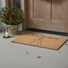 HomeRoots 17" X 29" Brown And Black Christmas Snowman Merry Christmas Outdoor Coir Door Mat - 2 of 4