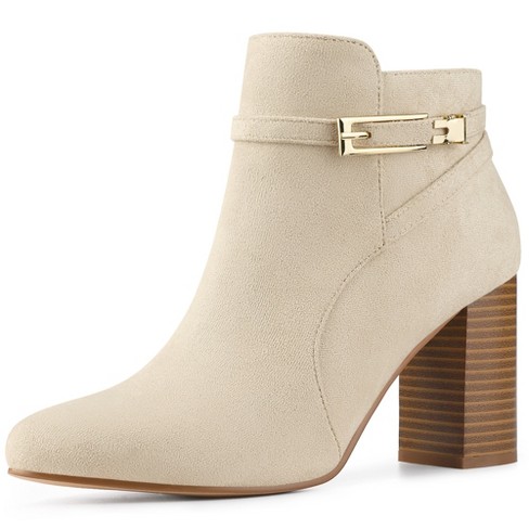 Beige booties 2025