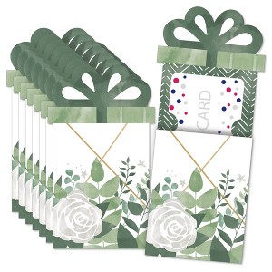 Big Dot of Happiness Boho Botanical - Greenery Party Money and Gift Card Sleeves - Nifty Gifty Card Holders - Set of 8 - 1 of 4