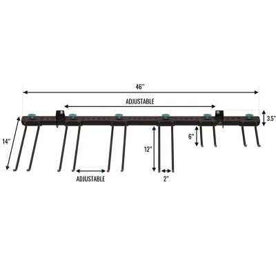 Industrial Grade Adjustable Wall Mount Tool Storage System