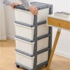 YIYIBYUS Storage Organizer Cabinet with Tray Top for Office, School, Stationary, Desk Organizer with 4-Drawer - 2 of 4