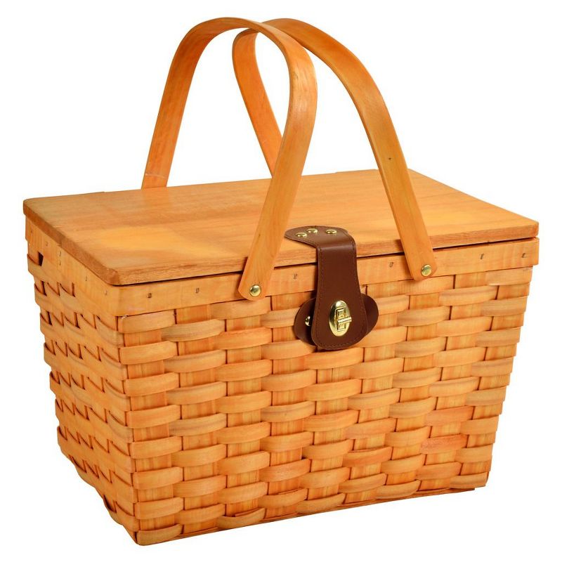Picnic at Ascot Frisco Traditional American Style Picnic Basket with Service for 2, 2 of 3