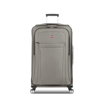 SWISSGEAR Zurich Softside Large Checked Spinner Suitcase - Iron Gray